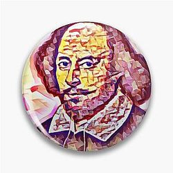William Shakespeare Portrait Pin