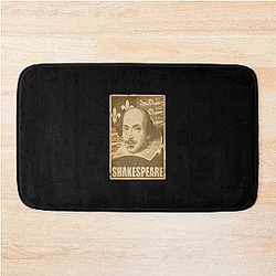 William Shakespeare Political Propaganda Pop Art Filip Schindel Bath Mat