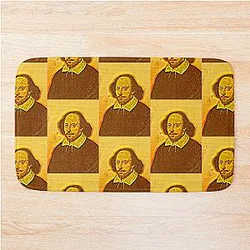 William Shakespeare Portrait Wall Art Bath Mat