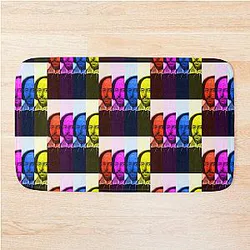 William Shakespeare Artwork - Shakespeare Portrait  Bath Mat