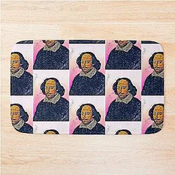 William Shakespeare Portrait Bath Mat
