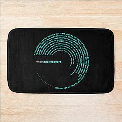 William Shakespeare famous quotes bath mat
