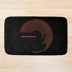William Shakespeare Famous Quote Bath Mat