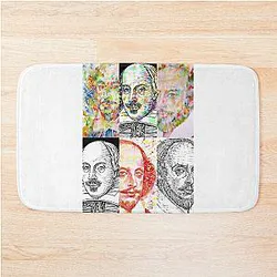 SIX TIMES WILLIAM SHAKESPEARE Bath Mat