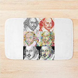 SIX TIME WILLIAM SHAKESPEARE Bath Mat