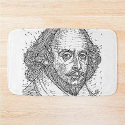 William Shakespeare portrait Bath Mat