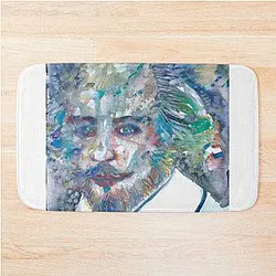 William Shakespeare Watercolor Portrait Bath Mat