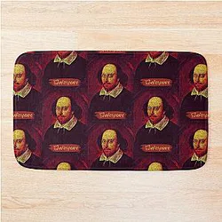 William Shakespeare Artwork Bath Mat