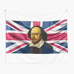British Flag William Shakespeare Tapestry