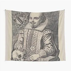 William Shakespeare Portrait Tapestry