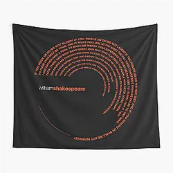 William Shakespeare Famous Quotes Poster Tapestry