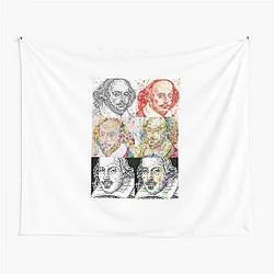 SIX TIMES WILLIAM SHAKESPEARE TAPESTRY