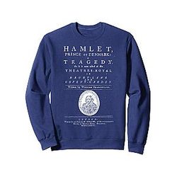 William Shakespeare Hamlet Sweatshirt Book Literature Gift