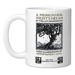 A Midsummer Night's Dream William Shakespeare Ceramic Mug White