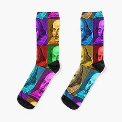 William Shakespeare Pop Art Sock