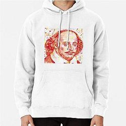 William Shakespeare Watercolor Portrait Pullover Hoodie