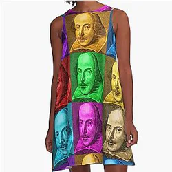 William Shakespeare Pop Art Dress