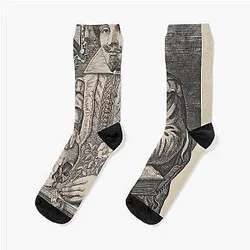 Vintage William Shakespeare Portrait Socks
