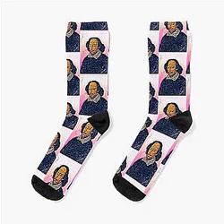 William Shakespeare Portrait Wall Art Socks