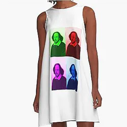 William Shakespeare Artwork A-Line Dress