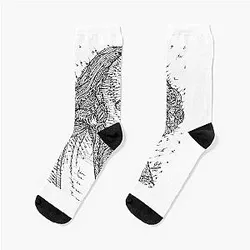 William Shakespeare ink portrait socks