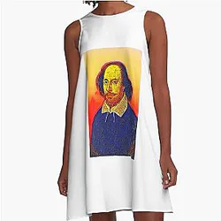 William Shakespeare Artwork A-Line Dress