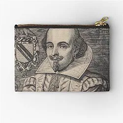 Vintage William Shakespeare Portrait Zipper Pouch