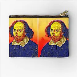 William Shakespeare Artwork Zipper Pouch