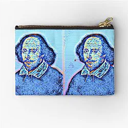 William Shakespeare Portrait Zipper Pouch
