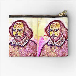 William Shakespeare Artwork William Shakespeare Portrait Zipper Pouch