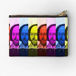 William Shakespeare Artwork Portrait Wall Art Zipper Pouch