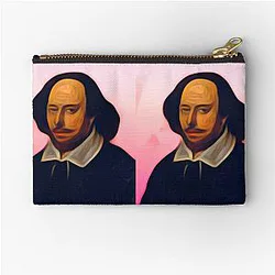 William Shakespeare Artwork Zipper Pouch