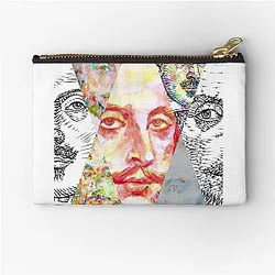 Seven William Shakespeare Zipper Pouch