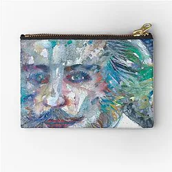 William Shakespeare watercolor portrait Zipper Pouch
