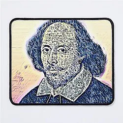 William Shakespeare Artwork William Shakespeare Portrait Wall Art Mouse Pad