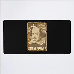 William Shakespeare Political Propaganda Pop Art Filip Schpindel Transparent Desk Mat