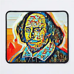 William Shakespeare Artwork - Portrait - Wall Art Mouse Pad