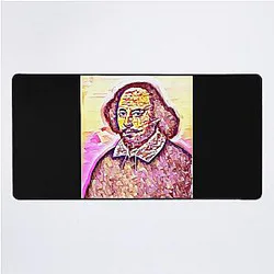 William Shakespeare Artwork - William Shakespeare Portrait - William Shakespeare Desk Mat