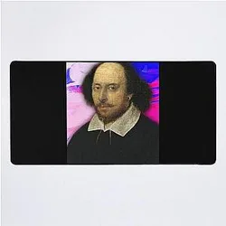 William Shakespeare Artwork - William Shakespeare Portrait Desk Mat