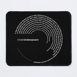 William Shakespeare Famous Poster Mouse Pad