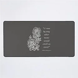 Rose Desk Mat by William Shakespeare