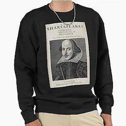 William Shakespeare Portrait Pullover Hoodie