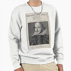 William Shakespeare Portrait Pullover Sweatshirt