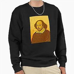 William Shakespeare Artwork Portrait Wall Art Pullover Sweatshirt