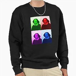 William Shakespeare Portrait Pullover Sweatshirt