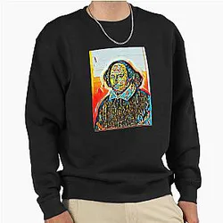 William Shakespeare Portrait Pullover Sweatshirt