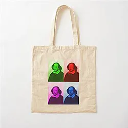 William Shakespeare Artwork - Shakespeare Portrait - Wall Art Cotton Tote Bag