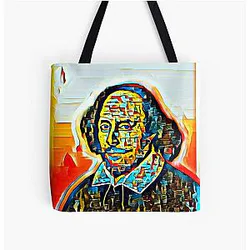 William Shakespeare Artwork All Over Print Tote Bag