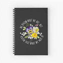 William Shakespeare Hamlet Quote Spiral Notebook