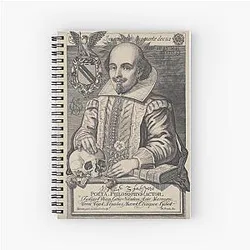 William Shakespeare Portrait Notebook